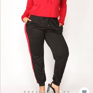 Ridin shot gun joggers (fashion nova)